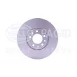 Jeu de 2 disques de frein avant HELLA 8DD 355 117-331 - Visuel 2