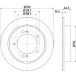 Jeu de 2 disques de frein avant HELLA 8DD 355 117-941 - Visuel 1