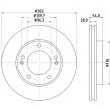 Jeu de 2 disques de frein avant HELLA 8DD 355 118-081 - Visuel 1