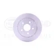 Jeu de 2 disques de frein arrière HELLA 8DD 355 118-211 - Visuel 2