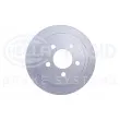 Jeu de 2 disques de frein arrière HELLA 8DD 355 118-341 - Visuel 2