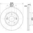 Jeu de 2 disques de frein avant HELLA 8DD 355 118-371 - Visuel 1