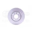 Jeu de 2 disques de frein avant HELLA 8DD 355 118-491 - Visuel 2