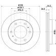 Jeu de 2 disques de frein avant HELLA 8DD 355 118-631 - Visuel 1
