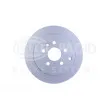 Jeu de 2 disques de frein arrière HELLA 8DD 355 118-911 - Visuel 2
