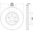 Jeu de 2 disques de frein avant HELLA 8DD 355 118-931 - Visuel 1