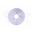 Jeu de 2 disques de frein avant HELLA 8DD 355 122-431 - Visuel 2