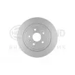 Jeu de 2 disques de frein arrière HELLA 8DD 355 122-741 - Visuel 1