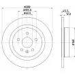 Jeu de 2 disques de frein arrière HELLA 8DD 355 122-741 - Visuel 2