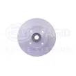 Jeu de 2 disques de frein arrière HELLA 8DD 355 123-241 - Visuel 2