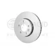 Jeu de 2 disques de frein avant HELLA 8DD 355 123-511 - Visuel 3