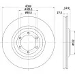 Jeu de 2 disques de frein avant HELLA 8DD 355 125-231 - Visuel 1