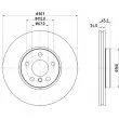 Jeu de 2 disques de frein avant HELLA 8DD 355 125-351 - Visuel 1