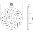 Jeu de 2 disques de frein avant HELLA 8DD 355 125-361 - Visuel 2