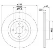 Jeu de 2 disques de frein avant HELLA 8DD 355 125-491 - Visuel 1