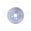 Jeu de 2 disques de frein avant HELLA 8DD 355 125-491 - Visuel 2