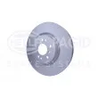 Jeu de 2 disques de frein avant HELLA 8DD 355 126-301 - Visuel 3