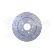 Jeu de 2 disques de frein arrière HELLA 8DD 355 126-391 - Visuel 2