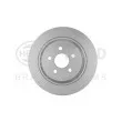 Jeu de 2 disques de frein arrière HELLA 8DD 355 126-551 - Visuel 1