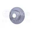 Jeu de 2 disques de frein arrière HELLA 8DD 355 127-111 - Visuel 3