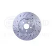 Jeu de 2 disques de frein avant HELLA 8DD 355 127-961 - Visuel 2