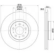 Jeu de 2 disques de frein avant HELLA 8DD 355 128-191 - Visuel 1