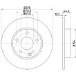 Jeu de 2 disques de frein avant HELLA 8DD 355 128-261 - Visuel 1