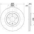 Jeu de 2 disques de frein arrière HELLA 8DD 355 128-391 - Visuel 2