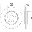 Jeu de 2 disques de frein arrière HELLA 8DD 355 128-491 - Visuel 1
