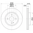 Jeu de 2 disques de frein avant HELLA 8DD 355 128-851 - Visuel 2