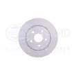 Jeu de 2 disques de frein arrière HELLA 8DD 355 129-101 - Visuel 2