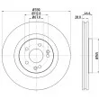 Jeu de 2 disques de frein avant HELLA 8DD 355 129-481 - Visuel 2