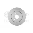 Jeu de 2 disques de frein avant HELLA 8DD 355 129-561 - Visuel 1
