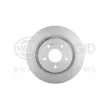 Jeu de 2 disques de frein arrière HELLA 8DD 355 129-791 - Visuel 1
