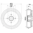 Tambour de frein HELLA 8DT 355 302-771 - Visuel 1