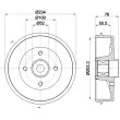 Tambour de frein HELLA 8DT 355 302-871 - Visuel 1