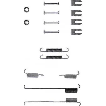 Kit d'accessoires, mâchoire de frein HELLA 8DZ 355 200-331