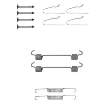 Kit d'accessoires, mâchoires de frein de stationnement HELLA 8DZ 355 201-811
