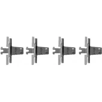 Kit d'accessoires, plaquette de frein à disque HELLA