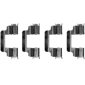 Kit d'accessoires, plaquette de frein à disque HELLA 8DZ 355 202-701