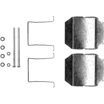 Kit d'accessoires, plaquette de frein à disque HELLA 8DZ 355 202-751