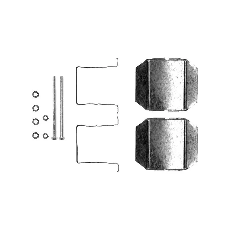 Kit d'accessoires, plaquette de frein à disque HELLA 8DZ 355 202-751