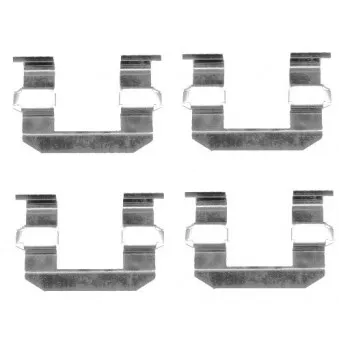 Kit d'accessoires, plaquette de frein à disque HELLA