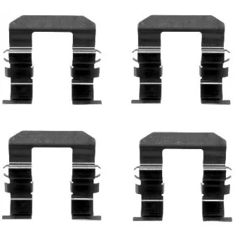Kit d'accessoires, plaquette de frein à disque HELLA 8DZ 355 203-251