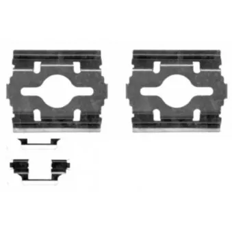 Kit d'accessoires, plaquette de frein à disque HELLA 8DZ 355 203-581