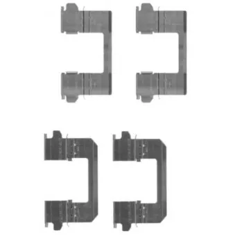 Kit d'accessoires, plaquette de frein à disque HELLA 8DZ 355 203-771