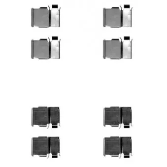 Kit d'accessoires, plaquette de frein à disque HELLA 8DZ 355 204-421