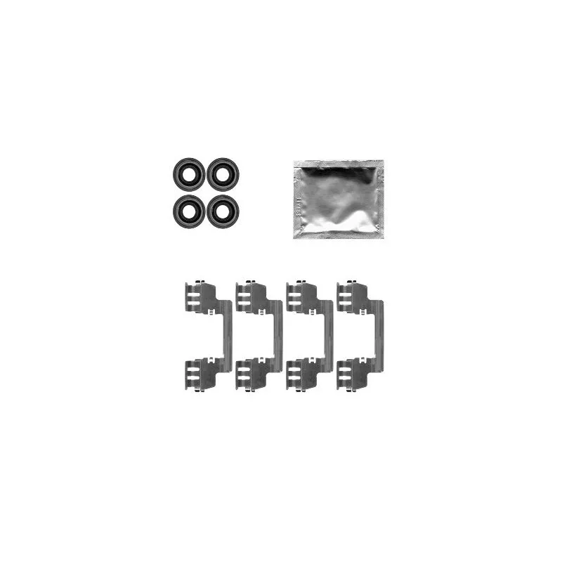 Kit d'accessoires, plaquette de frein à disque HELLA 8DZ 355 204-761