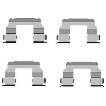 Kit d'accessoires, plaquette de frein à disque HELLA 8DZ 355 205-091