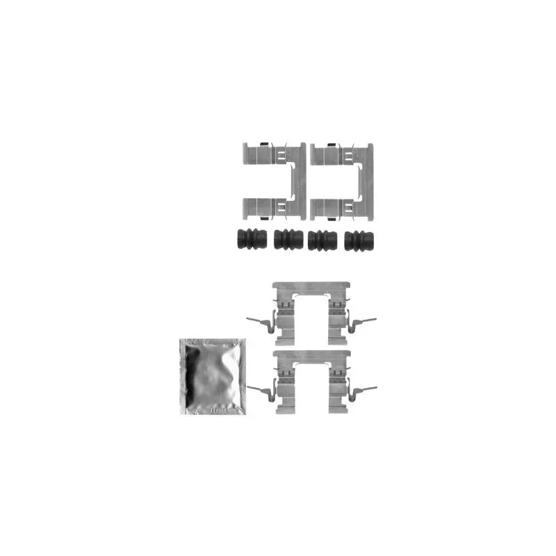 Kit d'accessoires, plaquette de frein à disque HELLA 8DZ 355 205-211